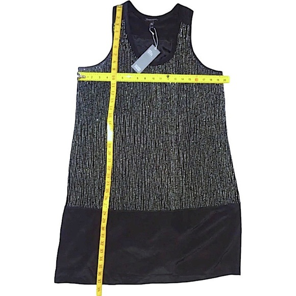 $398 Eileen Fisher Sequin Rivulet Dress Medium Black 100% Silk Vintage Quality - Picture 10 of 16